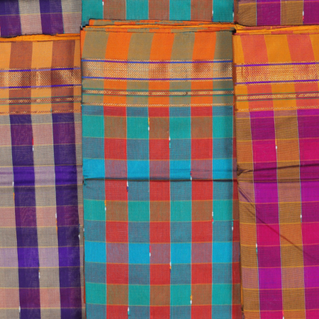 Powerloom Silk Pure Cotton Sarees