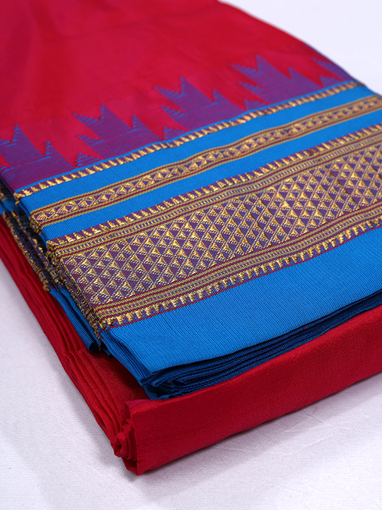 ILKAL Powerloom Pure Silk Saree (Plain)