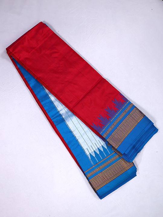 ILKAL Powerloom Pure Silk Saree (Plain)