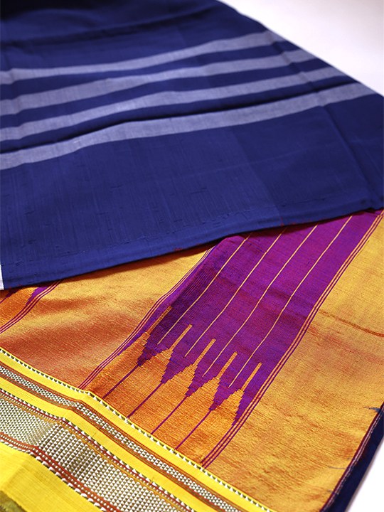 ILKAL Pure Cotton Saree (Plain)