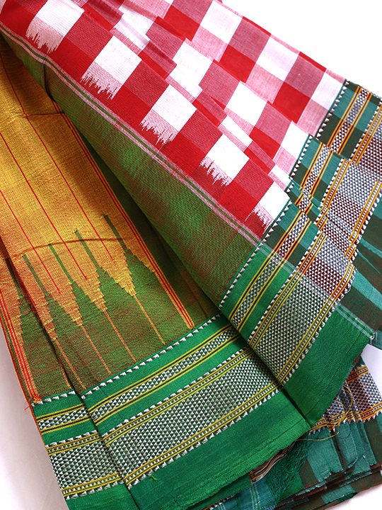 ILKAL Pure Cotton Saree (Plain)