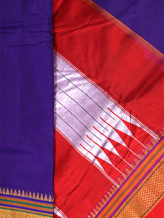 ILKAL Silk+Premium Cotton Saree (Plain)