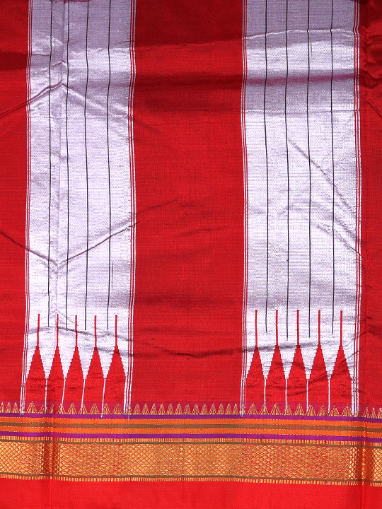 ILKAL Silk+Premium Cotton Saree (Plain)