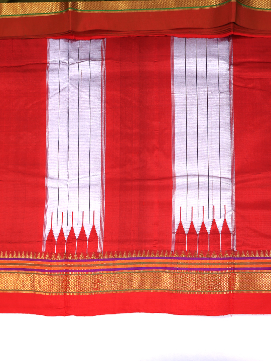 ILKAL Silk+Premium Cotton Saree (Plain)
