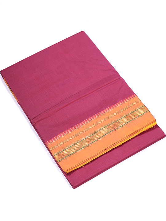 ILKAL Silk+Premium Cotton Saree (Plain)