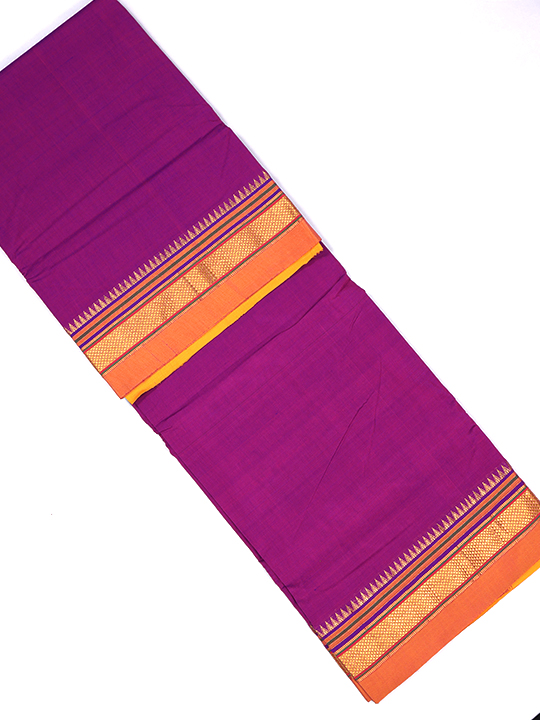 ILKAL Silk+Premium Cotton Saree (Plain)