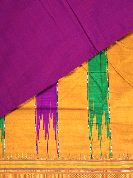 ILKAL Silk+Premium Cotton Saree (Plain)