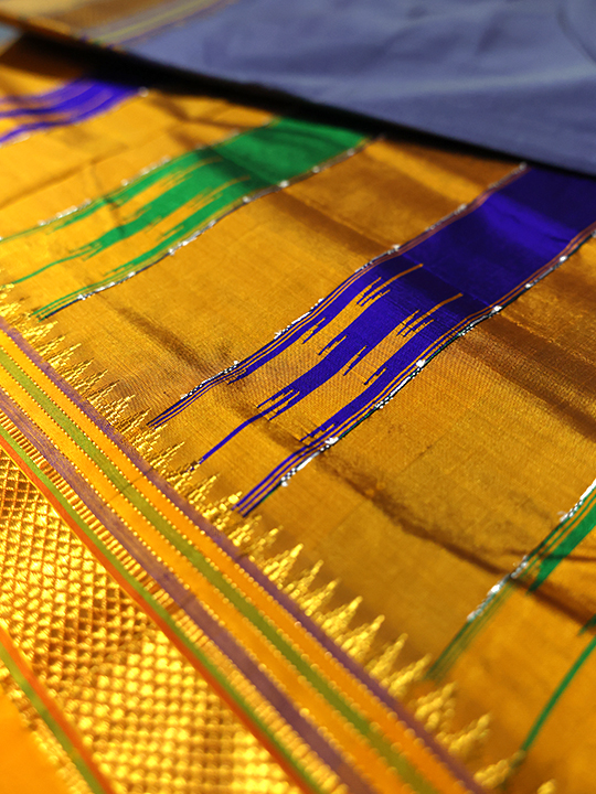 ILKAL Silk+Premium Cotton Saree (Plain)