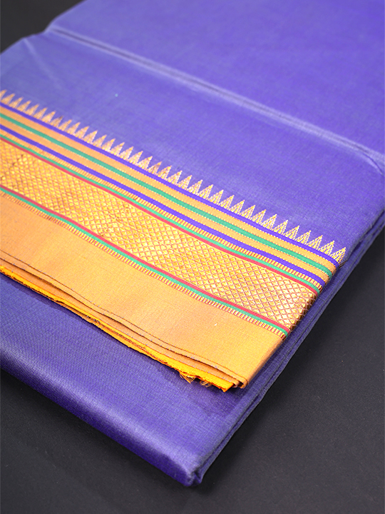 ILKAL Silk+Premium Cotton Saree (Plain)