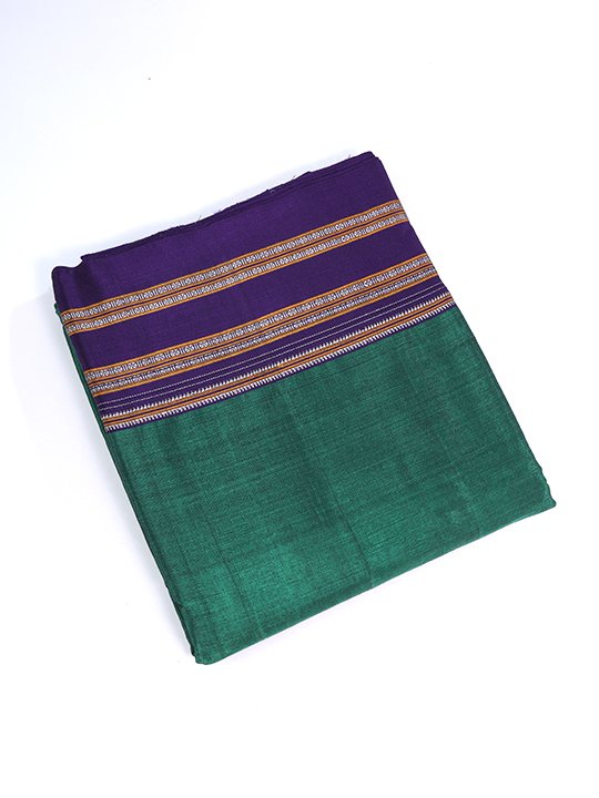 ILKAL Cotton(Nool) Plain Saree